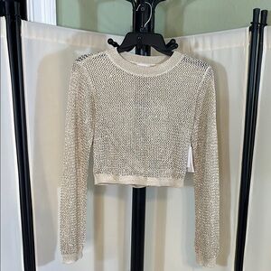Guess Cream Knit Women's Top